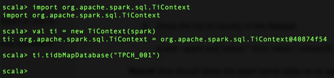 Bind TiSpark to this Spark instance